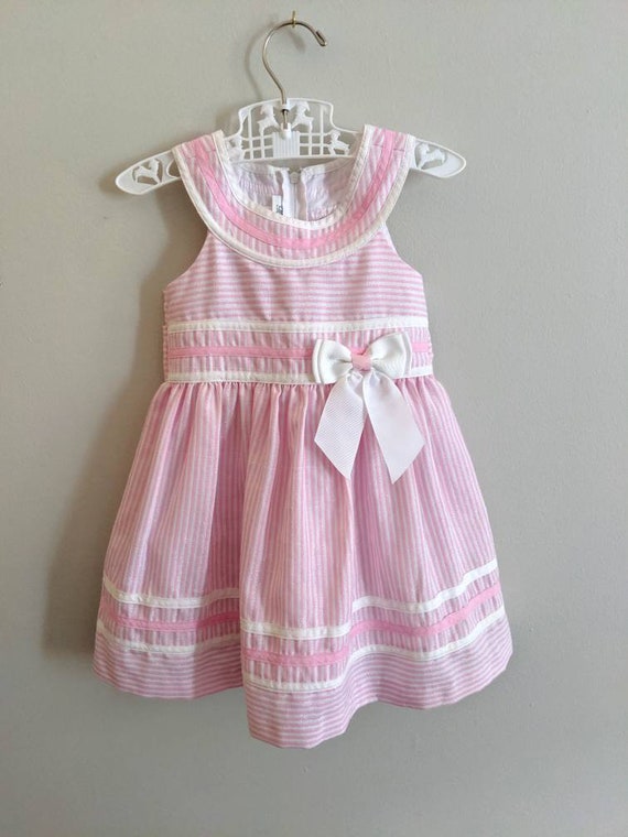 Vintage 2T Dress, Bonnie Jean Dress, Pink Dress, … - image 8