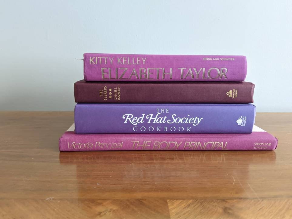 Purple Book, Book Set, Vintage Books, Decorative Books, Books for
