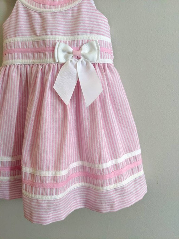 Vintage 2T Dress, Bonnie Jean Dress, Pink Dress, … - image 9