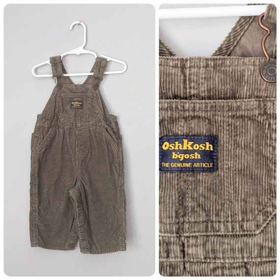 Oshkosh Overalls, 12m, Corduroy Overalls, Unisex O