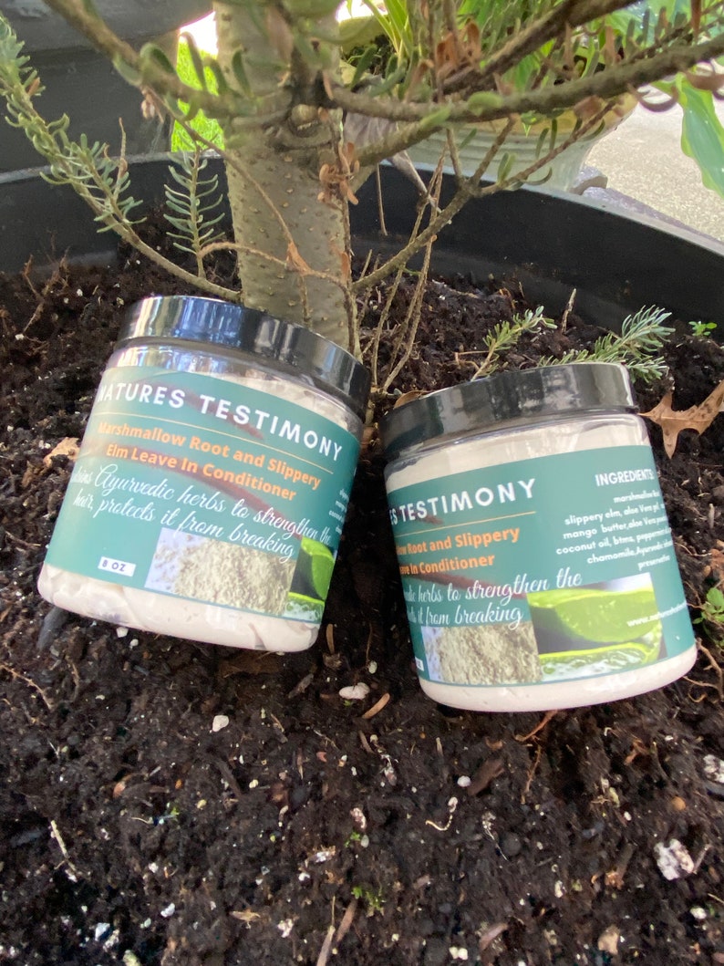 Marshmallow Root and Slippery Elm Leave in Conditioner Etsy