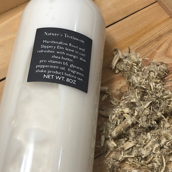Marshmallow root and slippery elm Daily leave in conditioner spritz