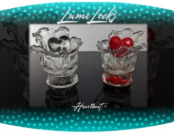 Anniversary Heart | LumeLocks - Customizable Magnetic Tea light | Wedding Tea Lights, Home Décor Led Light, Valentine's Day Gift