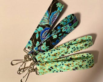 Wristlet Keychain, Keychain Fob Wristlet, Handmade Wristlet Key Holder, Cute Wristlet Strap