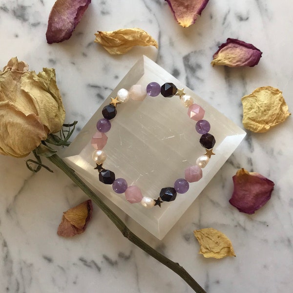 Steven Universe Inspired Crystal Stretch Bracelet