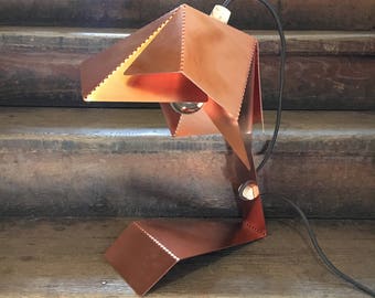 Copper Dotted Table Lamp