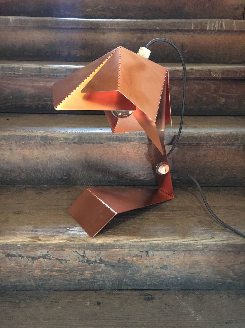 Copper Dotted Table Lamp image 1