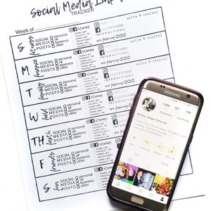Social Media Impact Tracker (Essential Oils) - INSTANT DOWNLOAD