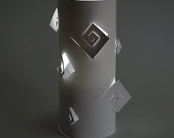 Lampe - Spiral Quadrilateral - Kit d’artisanat en papier de bricolage
