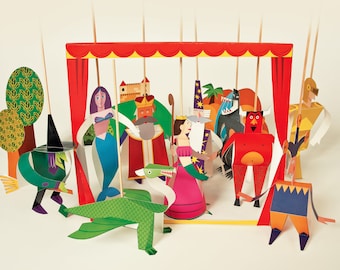 DIY Paper Theatre Craft Kit: 3D Toys, Colourful Cutouts