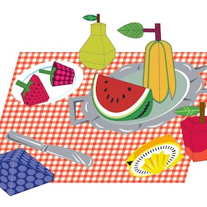 Fruits | DIY Paper Craft Kit | 3D Paper Toys | Colourful Cutouts to Assemble | Creative Activity