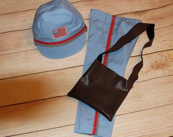 Neugeborenen Postbote Outfit: Handgefertigtes Baby Foto Requisiten Set