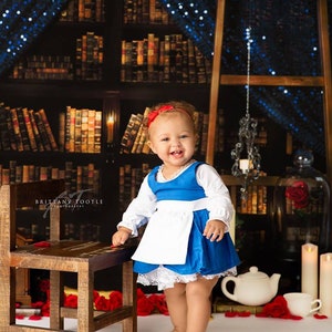 newborn photo prop, belle, beauty and the beast photo prop, photography,  cake smash, handmade, baby hat, birthday, first birthday,