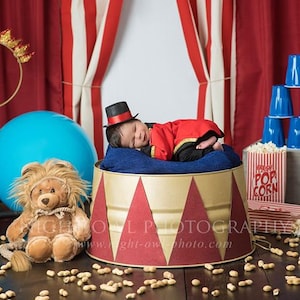 newborn photo prop, photo prop, photography, circus conductor, cake smash, handmade, baby, baby clothes,t, birthday, first birthday,