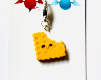 Cookie Zipper Charm: 3D Enamel Food Clip