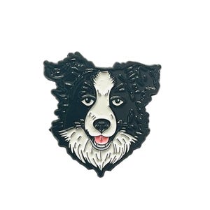 Border collie Needle minder Enamel magnetic needle minder magnetic for cross stitch or embroidery dog thread keeper Set