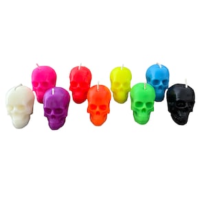 Mini Skull Beeswax Candle