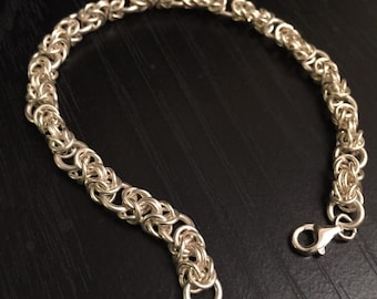 Silver Chainmaille Bracelet - Pure, Fine, .999 Silver