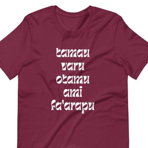T-shirt Otea Steps (coupe unisexe), tamau, varu, otamu, am, fa’arapu, chemise faarapu, chemise otea, chemise de danse tahitienne