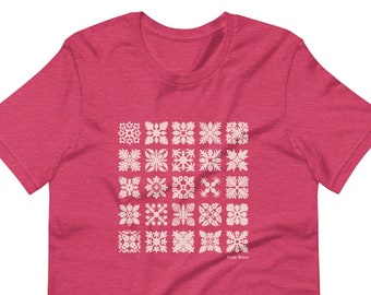 Hawaiian Quilt Patterns T-shirt, Hawaii, Hawaiian art,  Hawaiian quilt pattern, Hawaiian culture, Kapa kuiki, Easy Hawaiian Quilt Patterns
