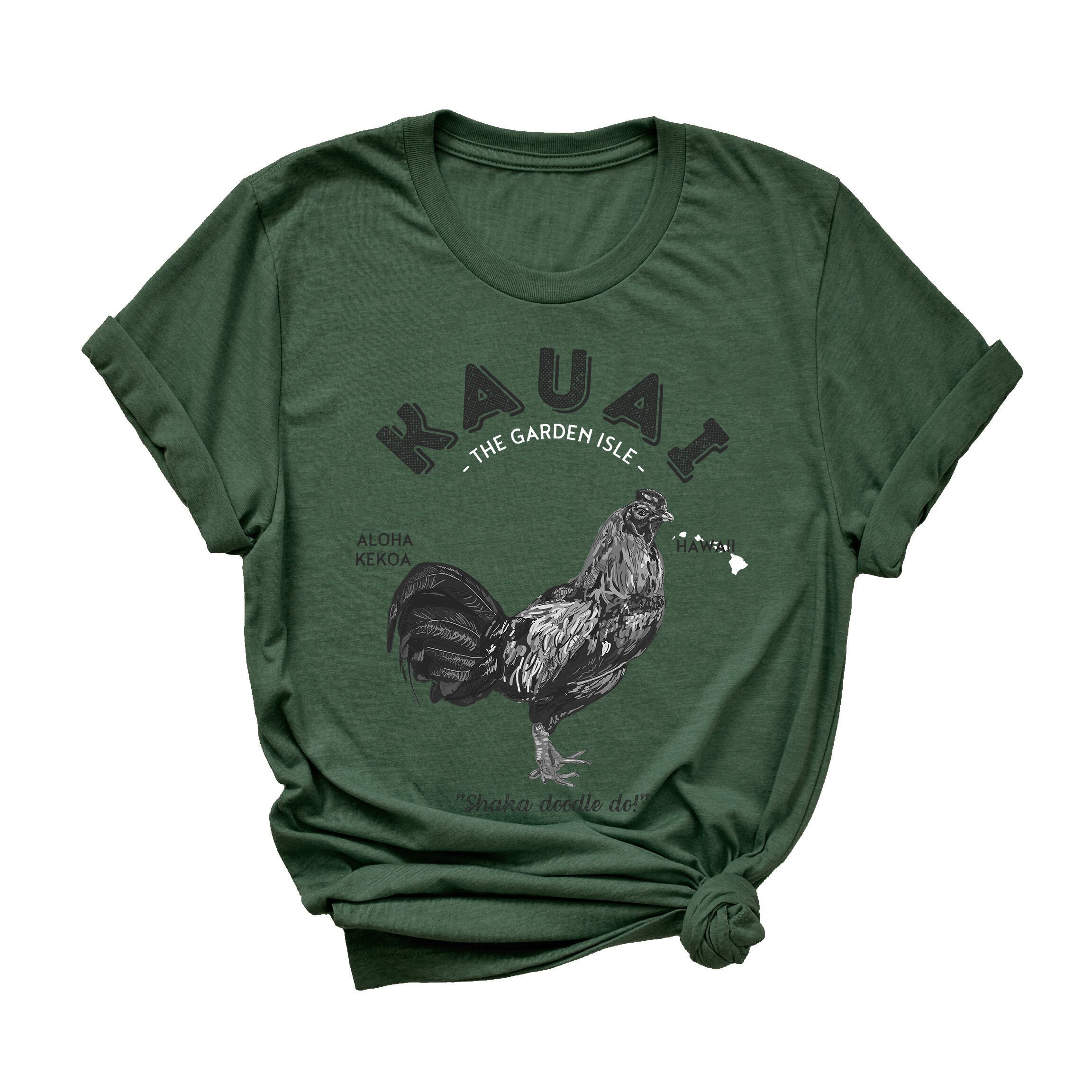 rooster button down shirt