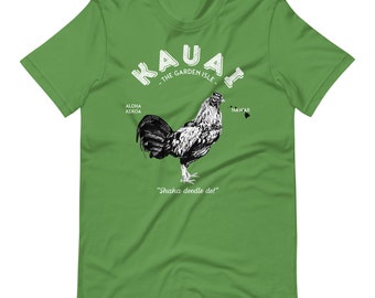 Kauai Chicken T-shirt (unisex geschikt voor mannen en vrouwen), Kauai-shirt