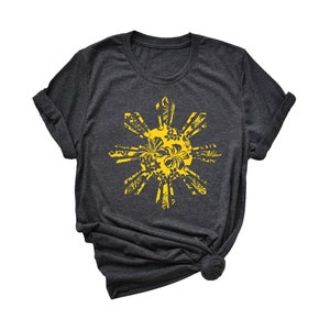 Philippines Sun Hibiscus T-shirt (unisex fit) Pacific Islander, Filipino Sun, Filipina Shirt, Filipino shirt, Polynesian Root, Pinoy Pride