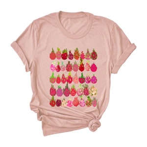 Dragon Fruit Art T-shirt (unisex fit), Pitaya Shirt, Pitahaya Shirt, Dragon Fruit Lover, Dragon Fruit Gifts, vegan Shirt, Fruit Lover Shirt
