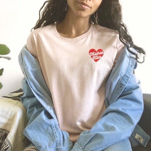 Mahal Kita T-Shirt (unisex) Embroidered Heart, Filipino shirt, Tagalog shirt, Philippines Tshirt, Pinoy T-shirt, I love you in Tagalog