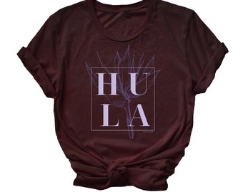 Modern Bird of Paradise HULA T-Shirt (unisex fit for women and men), Hawaiian Hula Tee, I love hula, hula dancer shirt, haumana gift, imua
