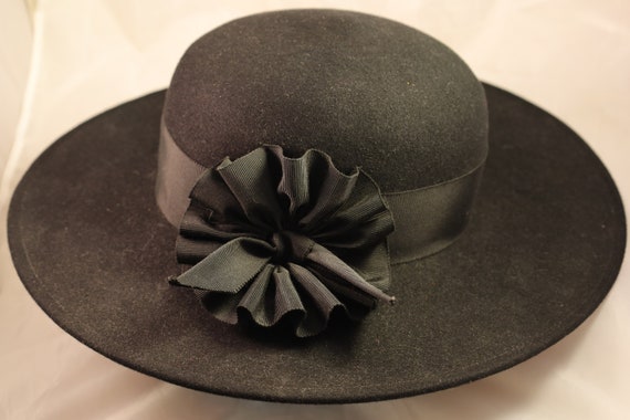 Vintage Frank Olive Wide Brim Fedora