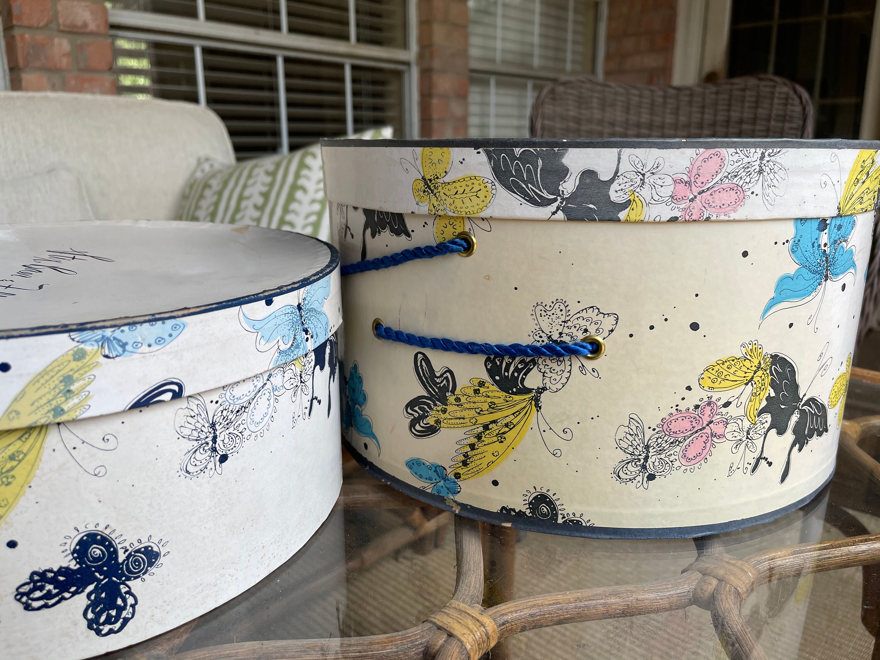 Two Vintage Stix Baer & Fuller Hat Boxes Etsy