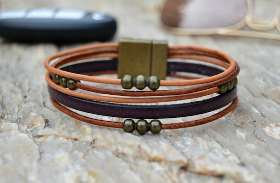 Urban leather bracelet sale