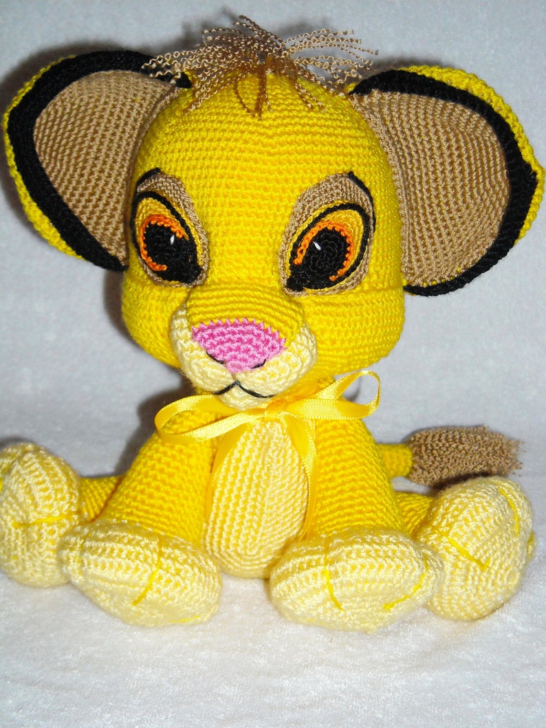 Crochet toy lion amigurumi cub Simba baby stuffed animal baby | Etsy