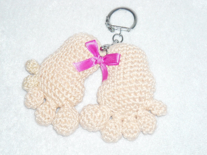 Crochet Baby Feet Keychain Beige Amigurumi Baby Feet Charm Etsy