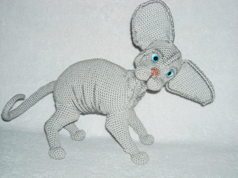Amigurumi cat Sphynx crochet cat Sphynx Stuffed Animal cat Sphynx decoration plush cute kitten Sphynx stuffed cat custom cat art