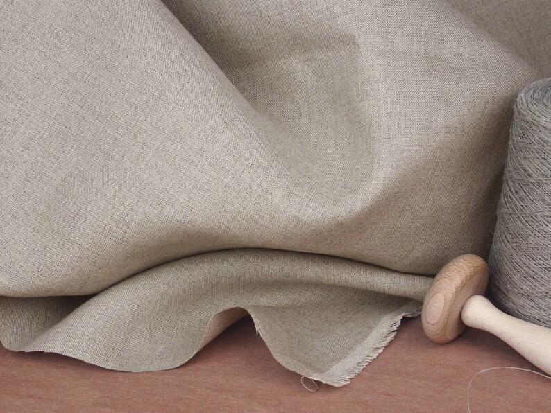 Undyed Natural Linen Fabric. 150cm Wide. Etsy UK