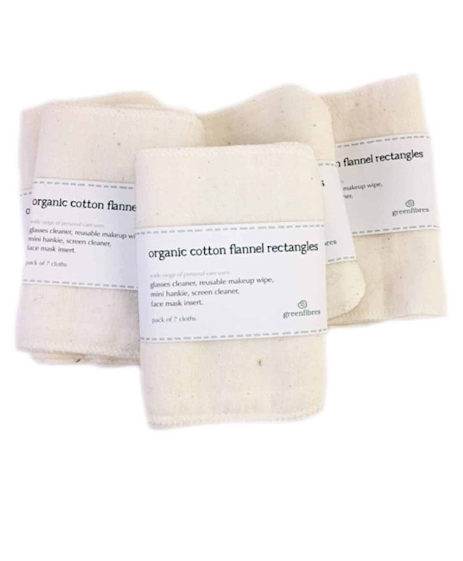 Organic Cotton Flannel Rectangles GOTS Cert. Etsy