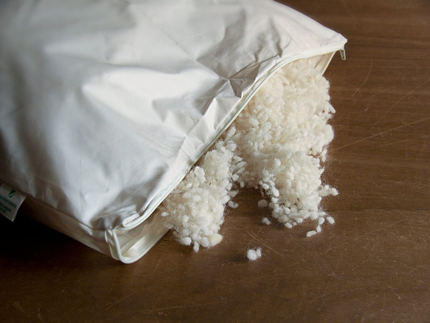 Organic Wool Flat Pillow Etsy