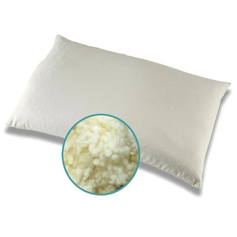 Organic Wool Flat Pillow Etsy