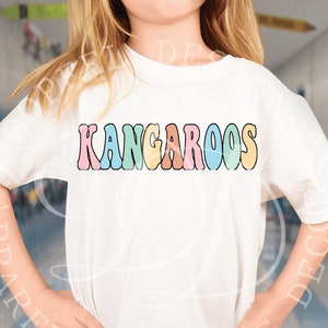 Kangaroos Retro Bubble Digital Download