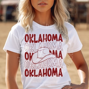 Oklahoma Repeat with Cowboy Hat Digital Download