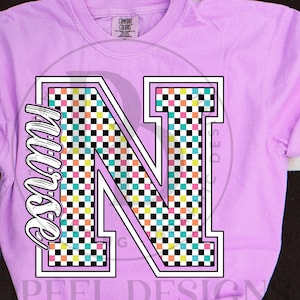 NEON Nurse Checkered Digital Download