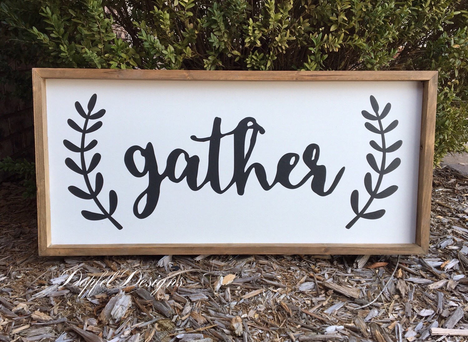 Farmhouse Gather Sign Etsy