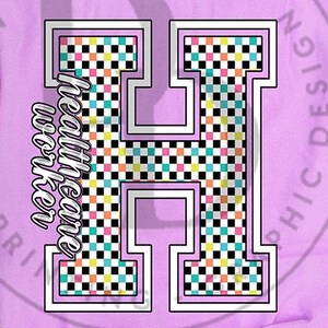 NEON Healthcare Worker Checkered Digital Download