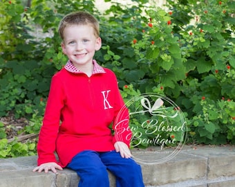 Personalized Children's 1/4 Zip Pullover: Interlock Cotton