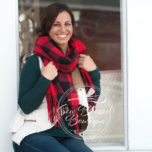 Buffalo check scarves