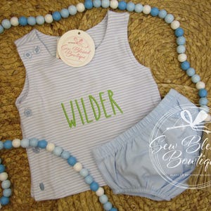 Children&#39;s 2pc Diaper Set * Red or Blue 2pc Diaper Set * Personalized or Custom Designed 2pc Diaper Set