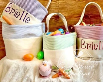 Easter totes / Personalized Easter Baskets / Personalized Easter Tote Bags