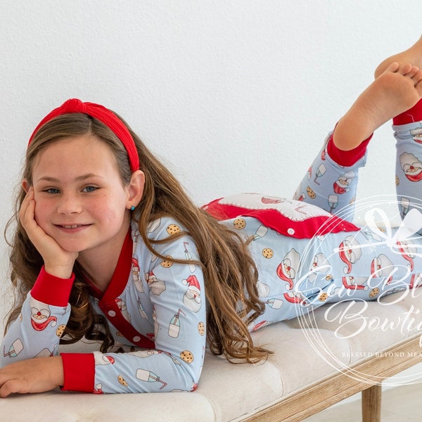 Cookies for Santa Pajamas * Christmas Butt Flap Pajamas * Personalized Christmas Jammies